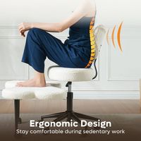 Pinmoco Ergonomic Cross-Legged Swivel Chair, Adjustable Height Meditation Chair with Back Support... - Alternate Views
