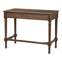 OSP Home Furnishings - Marna Writing Desk with Drawer in Black - Brown Oak - Alternate Views