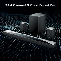 TCL - Q85H Q Class 7.1.4 Channel Sound Bar with Dolby Atmos, Wireless Subwoofer, and Wireless Sur... - Alternate Views