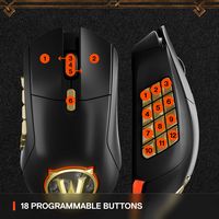 SteelSeries - Aerox 9 Wireless World of Warcraft Edition RBG Optical Gaming Mouse with 18 Program... - Alternate Views