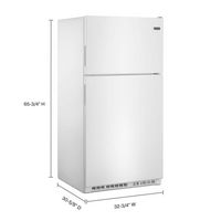 Maytag - 20.5 Cu. Ft. Top-Freezer Refrigerator - White - Alternate Views