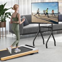 Mobile TV Stand Rolling TV Cart for Most 43