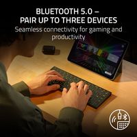 Razer - Joro Portable 75% Wireless Gaming Keyboard With Chroma RGB Backlighting - Black - Alternate Views