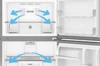 Whirlpool - 19.3 Cu. Ft. Wide Top Freezer Refrigerator with Total Coverage Cooling - Fingerprint-... - Alternate Views