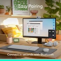 Logitech - MK250 Full-size Bluetooth Wireless Keyboard and Mouse Combo for Windows/MacOS with Fas... - Alternate Views