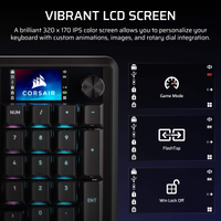 CORSAIR - VANGUARD 96 WIRELESS Mechanical Gaming Keyboard - Black - Alternate Views