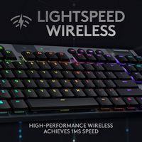 Logitech - G915 LIGHTSPEED TKL Wireless Mechanical GL Clicky Switch Gaming Keyboard with RBG Back... - Alternate Views