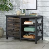 Sauder - Foundry Road Sm Storage Credenza Co - Carbon Oak® - Alternate Views