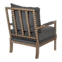 OSP Home Furnishings - Fletcher Spindle Chair - Charcoal - Alternate Views