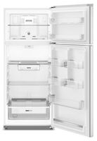Whirlpool - 18.0 Cu. Ft. Top-Freezer Counter-Depth Refrigerator with Total Coverage Cooling - White - Alternate Views