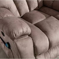 Bestier Set of 2 40.6 in. W Oversize Power Lift Recliner Chair with Massage and Heating - Light B... - Alternate Views