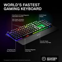 SteelSeries - Apex Pro V2 Full Size Wired HyperMagnetic Gaming Keyboard – With Rapid Tap, Rapid T... - Alternate Views