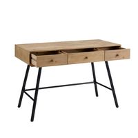 Linon Home Décor - Conners Contemporary 3-Drawer Desk - Natural - Alternate Views