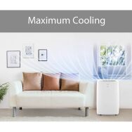 LG - 300 Sq. Ft. Portable Air Conditioner - White - Alternate Views