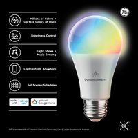 Cync - Dynamic Effects A19 LED Light Bulb, Color Changing, 1pk - Full Color - Alternate Views