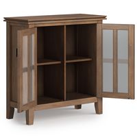Simpli Home - Artisan Low Storage Cabinet - Rustic Natural Aged Brown - Alternate Views