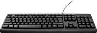 Best Buy essentials™ - Full-size Wired Membrane Keyboard - Black - Alternate Views