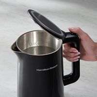 Hamilton Beach - Cool-Touch Digital 1.7 Liter Kettle - Black - Alternate Views