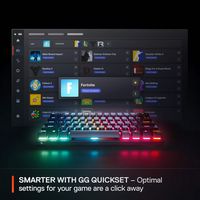 SteelSeries - Apex Pro Mini Gen 3 60% Wired Mechanical OmniPoint Adjustable Gaming Keyboard with ... - Alternate Views