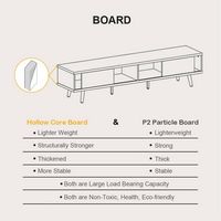 Bestier Mid-Century Modern TV Stand for TVs up to 75