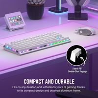 CORSAIR - K60 PRO TKL Wired Optical-Mechanical OPX Linear Switch Gaming Keyboard with per-key RGB... - Alternate Views