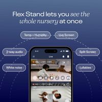 Nanit - Pro Smart Baby Monitor & Flex Stand - White - Alternate Views