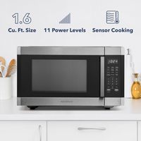 Insignia™ - 1.6 Cu. Ft. Countertop Microwave with Sensor Cooking and Inverter Technology - Stainl... - Alternate Views