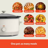 Bella - 6-qt. Manual Slow Cooker - Oatmilk - Alternate Views