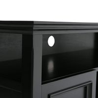 Simpli Home - Amherst 54 inch Solid Wood TV Media Stand in Black - Black - Alternate Views