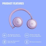 Live 680NC - Wireless on-Ear True Adaptive Noise Cancelling Headphones, JBL Signature Sound with ... - Alternate Views