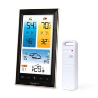 AcuRite - Home Weather Station with Color Display and Wireless Thermometer - Black - Alternate Views