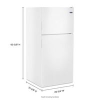 Maytag - 18.1 Cu. Ft. Top-Freezer Refrigerator - White - Alternate Views