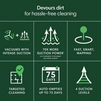 iRobot - Roomba 105 Robot Vacuum + AutoEmpty Dock - Black - Alternate Views