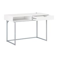 CorLiving - Auston 1-Drawer Desk - White - Alternate Views