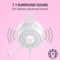Razer - Kraken Kitty V3 X Wired Over-the-Ear Gaming Headset for PC, PlayStation, Nintendo Switch,... - Alternate Views