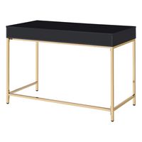 OSP Home Furnishings - Alios Desk - Black/Rose Gold - Alternate Views