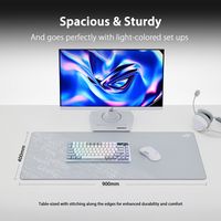ASUS - ROG Scabbard II Gaming Mouse Pad (XXL) - Arctic Gray - Alternate Views