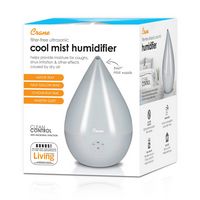 CRANE - 0.5 Gal. Droplet Ultrasonic Cool Mist Humidifier - Gray - Alternate Views