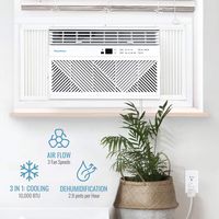 Keystone - 10,000 BTU Window Mounted Air Conditioner with Remote Control - white - Alternate Views