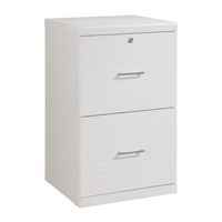 OSP Home Furnishings - Alpine 2-Drawer Vertical File with Lockdowel Fastening System - White - Alternate Views