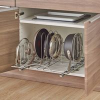 TRINITY - Sliding Pot Organizer | Chrome - Chrome - Alternate Views