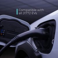 Lectron - J1772 Level 1 NEMA 5-15 Electric Vehicle (EV) WiFi Charger-up to 15A-16' - Black - Alternate Views