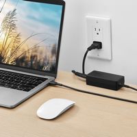 Insignia™ - 65W 4 ft. Laptop Power Adapter for USB-C Devices - Black - Alternate Views