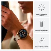 Garmin - fēnix 8 AMOLED  GPS Smartwatch 43mm Fiber-reinforced polymer - Silver - Alternate Views