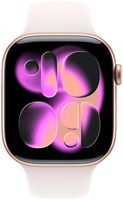 Apple Watch Series 11 (GPS) 46mm Rose Gold Aluminum Case with Light Blush Sport Band - S/M - Rose... - Alternate Views