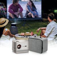 Aurzen - BOOM 3 Projector Carrying Case, Portable with Accessory Pockets for Storage and Travel -... - Alternate Views