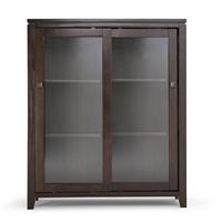 Simpli Home - Cosmopolitan Medium Storage Cabinet - Mahogany Brown - Alternate Views