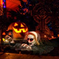 Costway - Halloween Groundbreaker Voice Activated Climbing Zombie w/ Light up Eyes & Creepy Sound... - Alternate Views