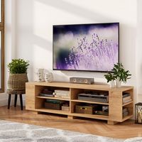 59'' Wood TV Stand Console Storage Entertainment Media Center with Shelf - Alternate Views