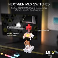 CORSAIR - K70 CORE TKL Compact Wireless RGB Pre-Lubed Linear Mechanical Switches Gaming Keyboard ... - Alternate Views